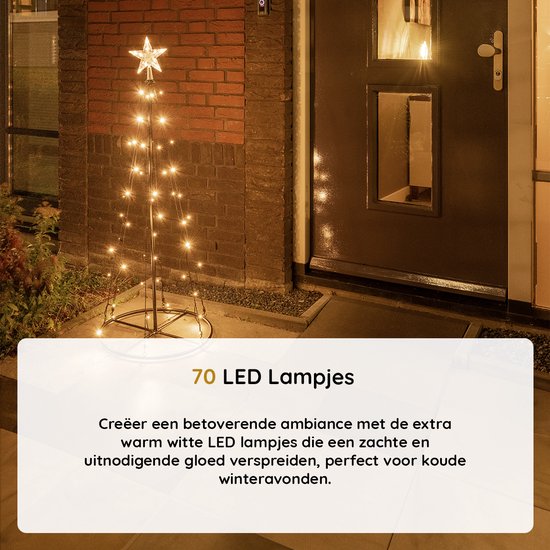 Nancy's Monforte Kerstboom met LED Licht - Voor Binnen en Buiten - LED Boom - Kerstverlichting - Kerstdecoratie