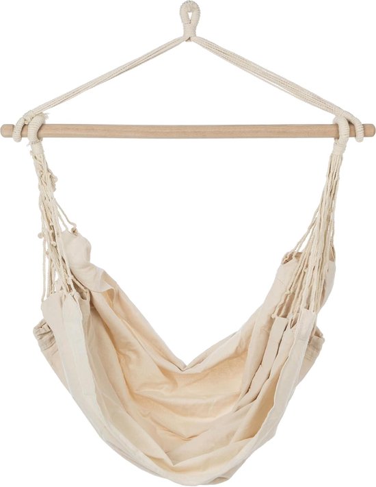 Ultranatura Hangstoel Bali - Zitschommel - Hangmat - Hangnest - 2 Persoons - Beige