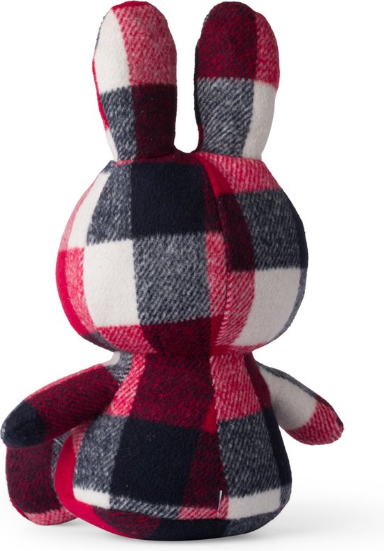 Bon Ton Toys Nijntje Knuffel - Ruit - Rood - Blauw