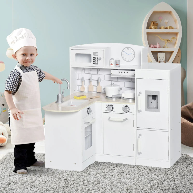 Nancy's Rosalie Kinderkeuken - Speelkeuken - Speelgoedkeuken - Inclusief Accessoires - Wit