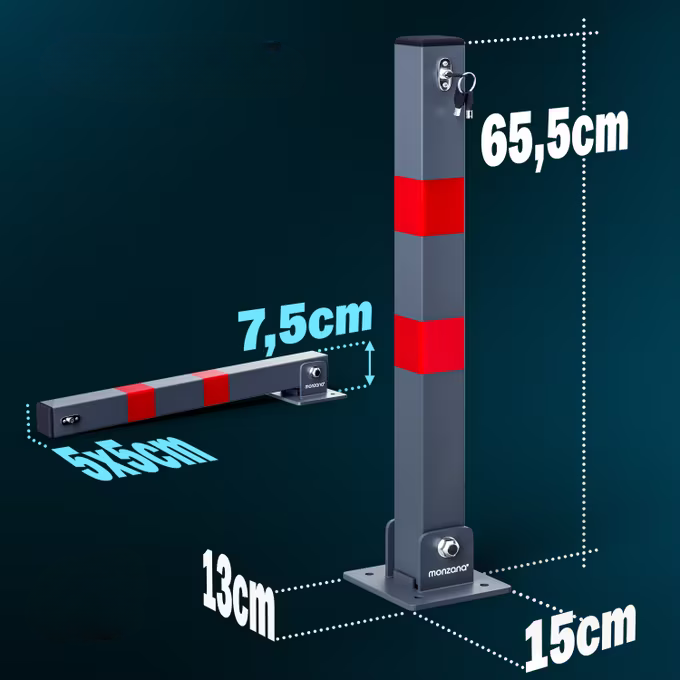 Nancy's Facundo Parkeerslagboom - Parkeerplaats barrière - Parkeerbarrière - 65 cm hoog