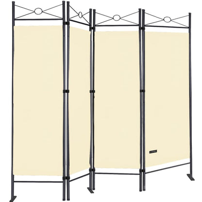 Nancy's Teixeira Kamerscherm - Privacyscherm - Roomdivider - Créme - ± 160 x 180 cm