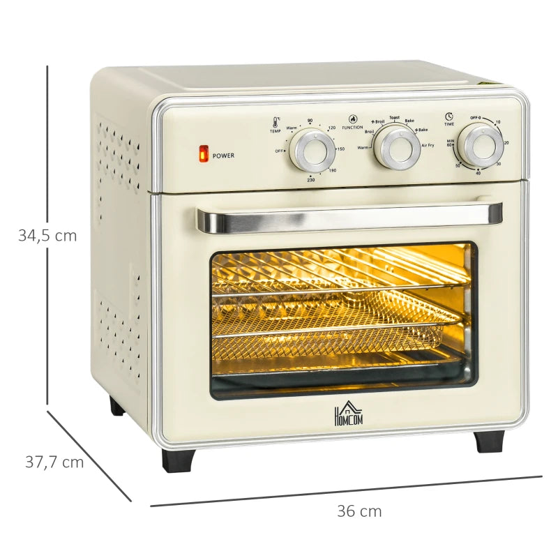 Nancy's Amatrice Oven - Mini-oven - Bakoven - Multifunctioneel - Roomwit - Inclusief accessoires