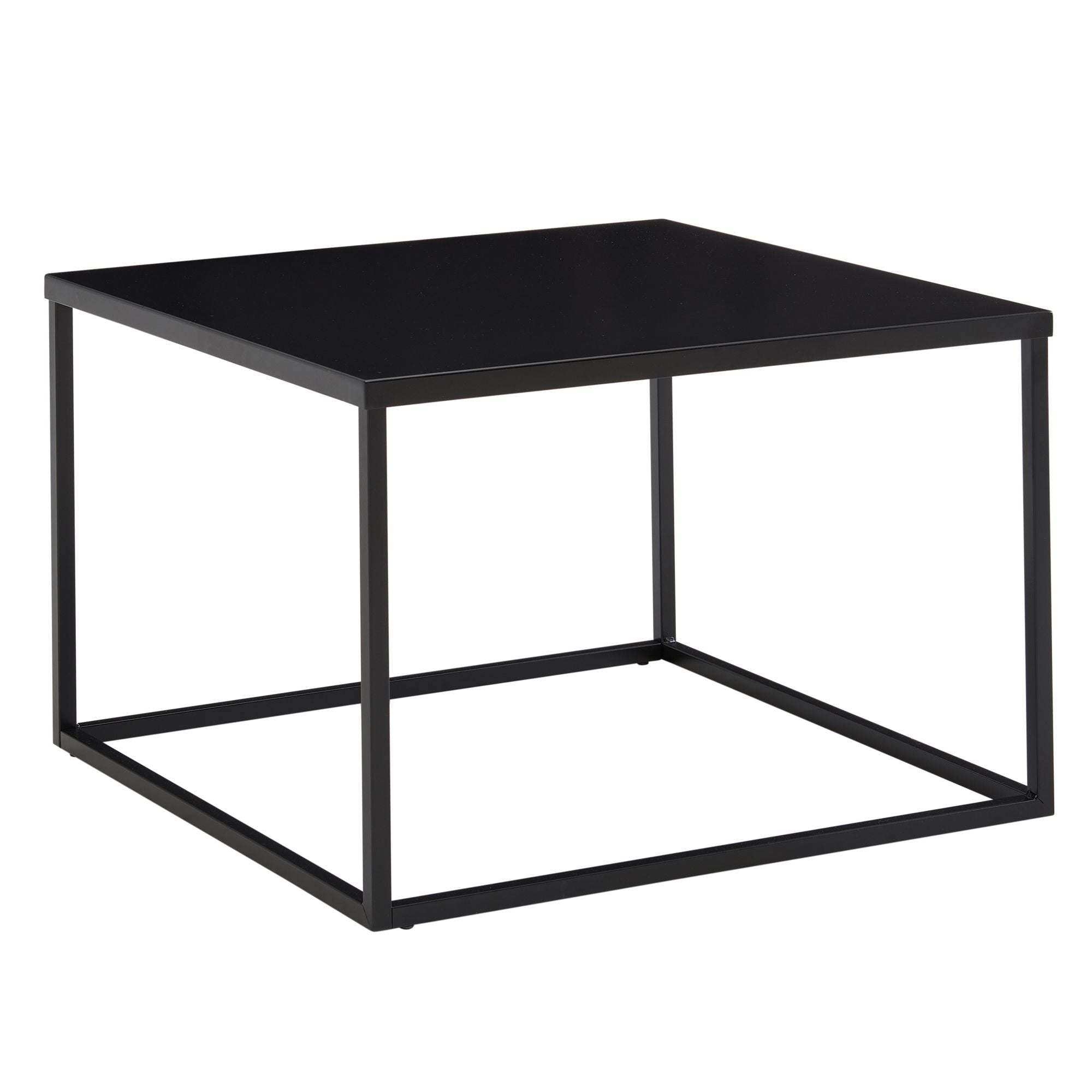 Nancy's Sampriz Salontafel - Koffietafel - Zwart - Staal - 60 x 60 x 40 cm