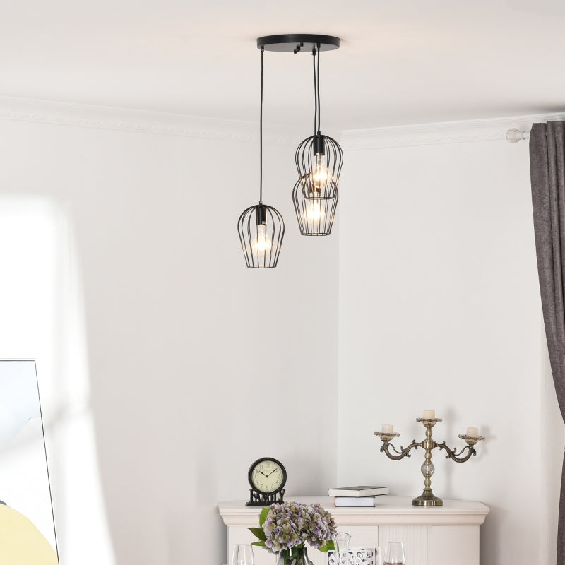 Nancy's Beltana Hanglamp - Hangverlichting - Verstelbare Hoogte - Zwart - Staal