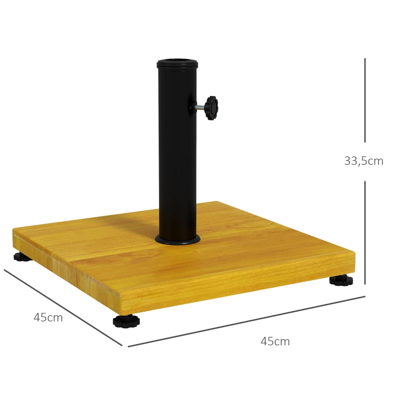 Nancy's Cleobury Parasolvoet - Parasol standaard - Houtlook - Geschikt voor parasolstok Ø34 mm, Ø38 mm en Ø48 mm