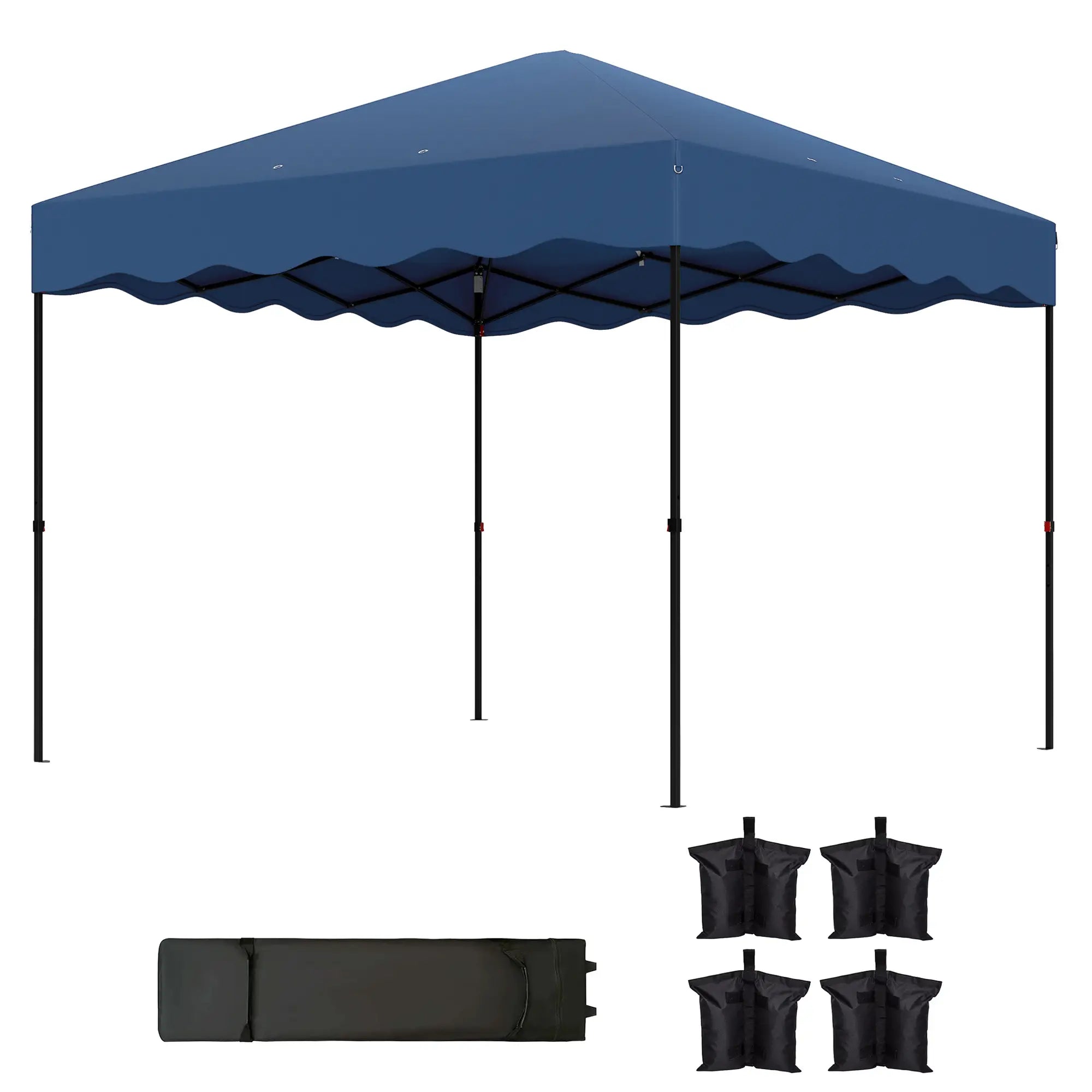 Nancy's Junqueira Partytent - Paviljoen - Blauw - ± 300 x 300 x 290 cm