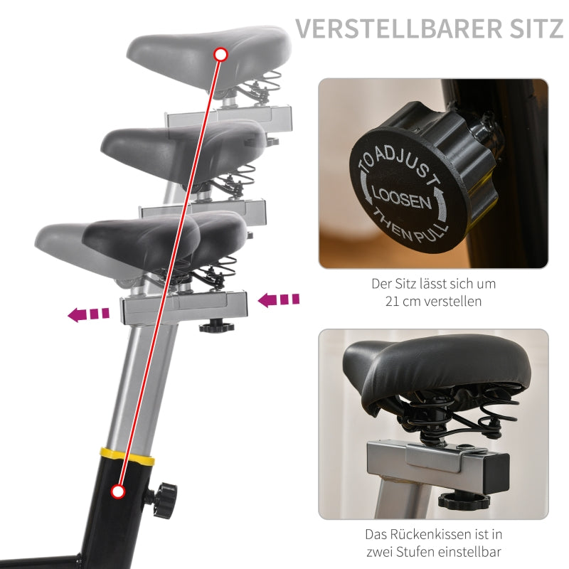 Nancy's Bello Fietstrainer in hoogte verstelbare Hometrainer met riemaandrijving LCD display staal ABS