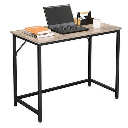 Nancy's Arola Bureau - Computertafel - Laptoptafel - Grijs / Zwart - 100 x 50 x 75 cm