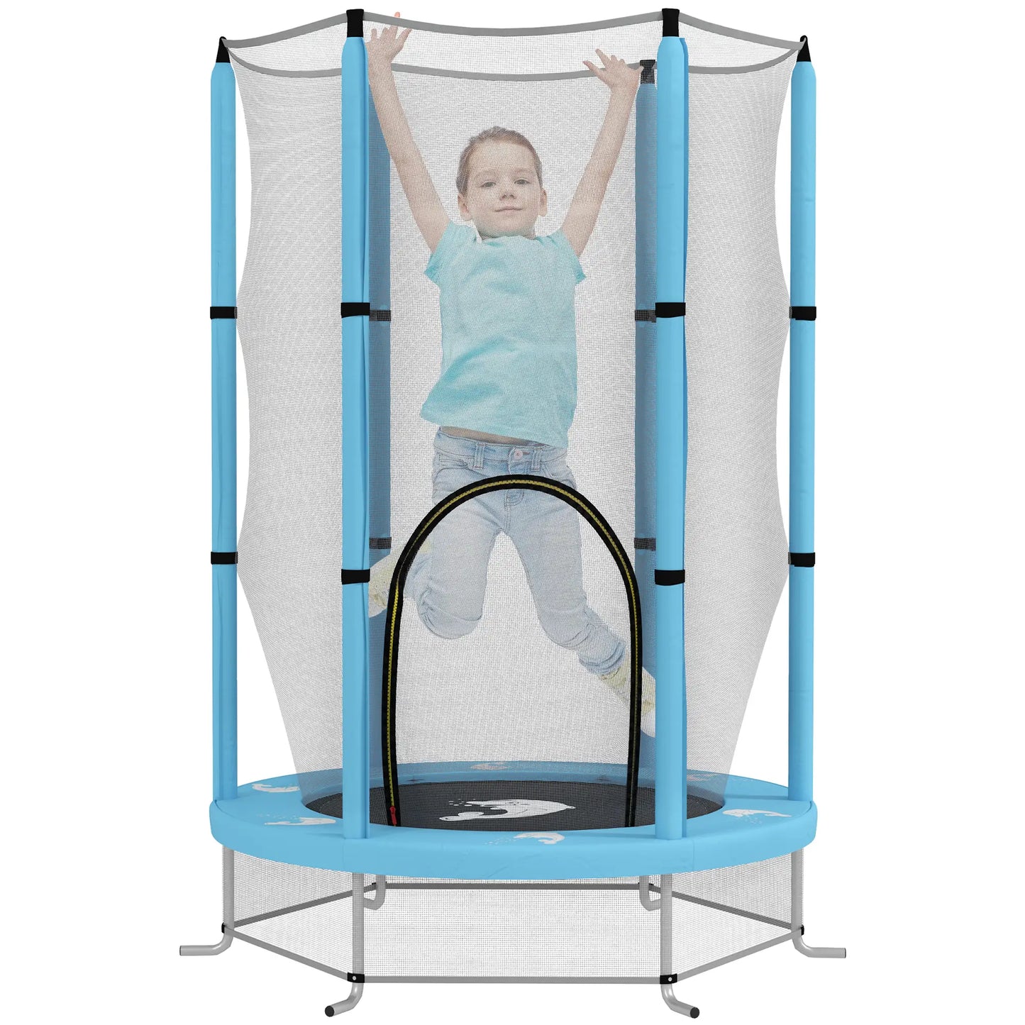 Nancy's Cannobio Kinder Trampoline met Veiligheidsnet - Lichtblauw - Ø 140 cm