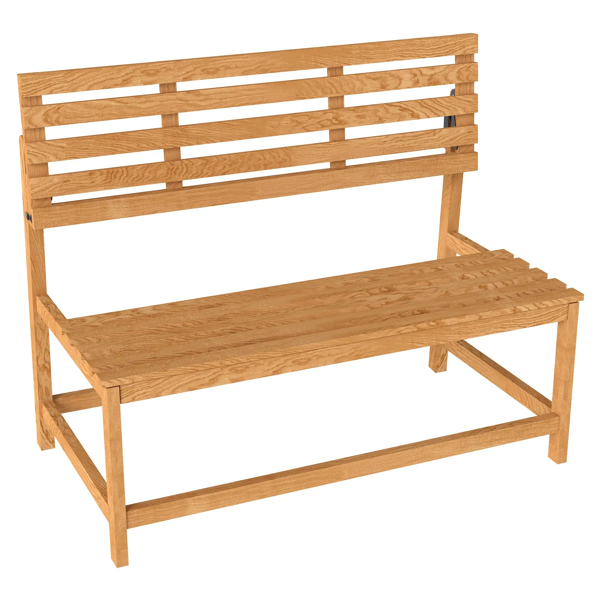 Nancy's Degracias Tuinbank - Bank voor buiten - Teak - Dennenhout - ± 110 x 60 x 90 cm