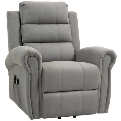 Nancy's Lordelo Massagestoel - Relaxfauteuil - Relaxstoel - Elektrisch - Warmtefunctie - Verstelbare Rugleuning - Grijs