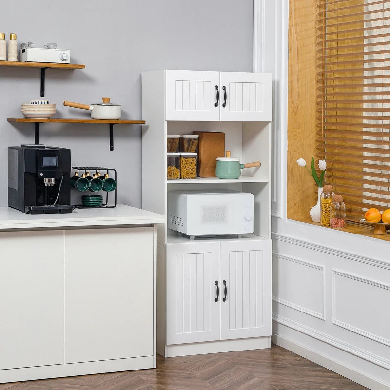 Armoire de cuisine Nancy's Alatri autoportante - Armoire de rangement - Armoire micro-ondes - Blanc - 70 x 40 x 170 cm