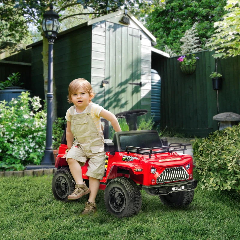 Nancy's Jules Elektrische Kinderauto - Terreinwagen - Kindervoertuig - Muziek / Licht - Rood