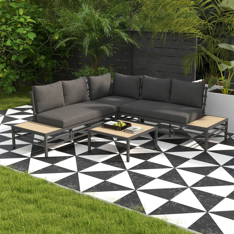 Nancy's Frielas Loungeset - Loungebank - Tuinset - Lounge Set - Grijs