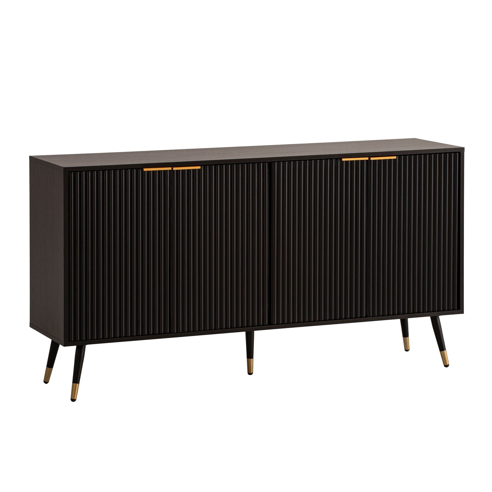 Nancy's Benquerença Dressoir - Sideboard - Opbergkast - Zwart - ± 150 x 40 x 80 cm