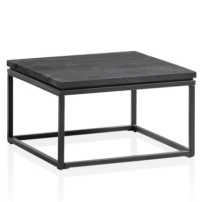 Table basse Nancy's Ruivos - Table basse - Noir - Bois de manguier / Acier - 60 x 60 x 35 cm