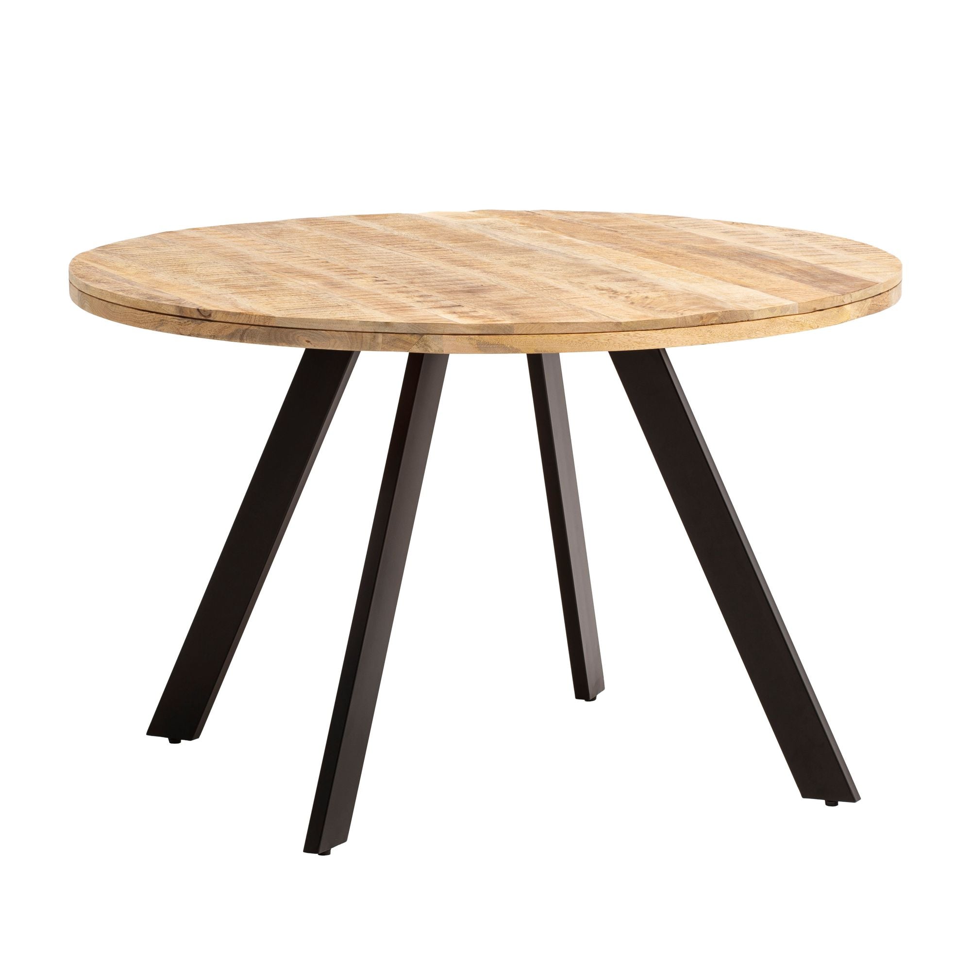 Nancy's Canelas Ronde Eettafel - Eetkamertafel - Keukentafel Rond - Massief Mangohout - ± Ø 120 x 75 cm