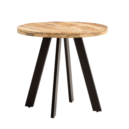 Nancy's Peniche Ronde Eettafel - Eetkamertafel - Keukentafel Rond - Massief Mangohout - Ø 80 x 75 cm