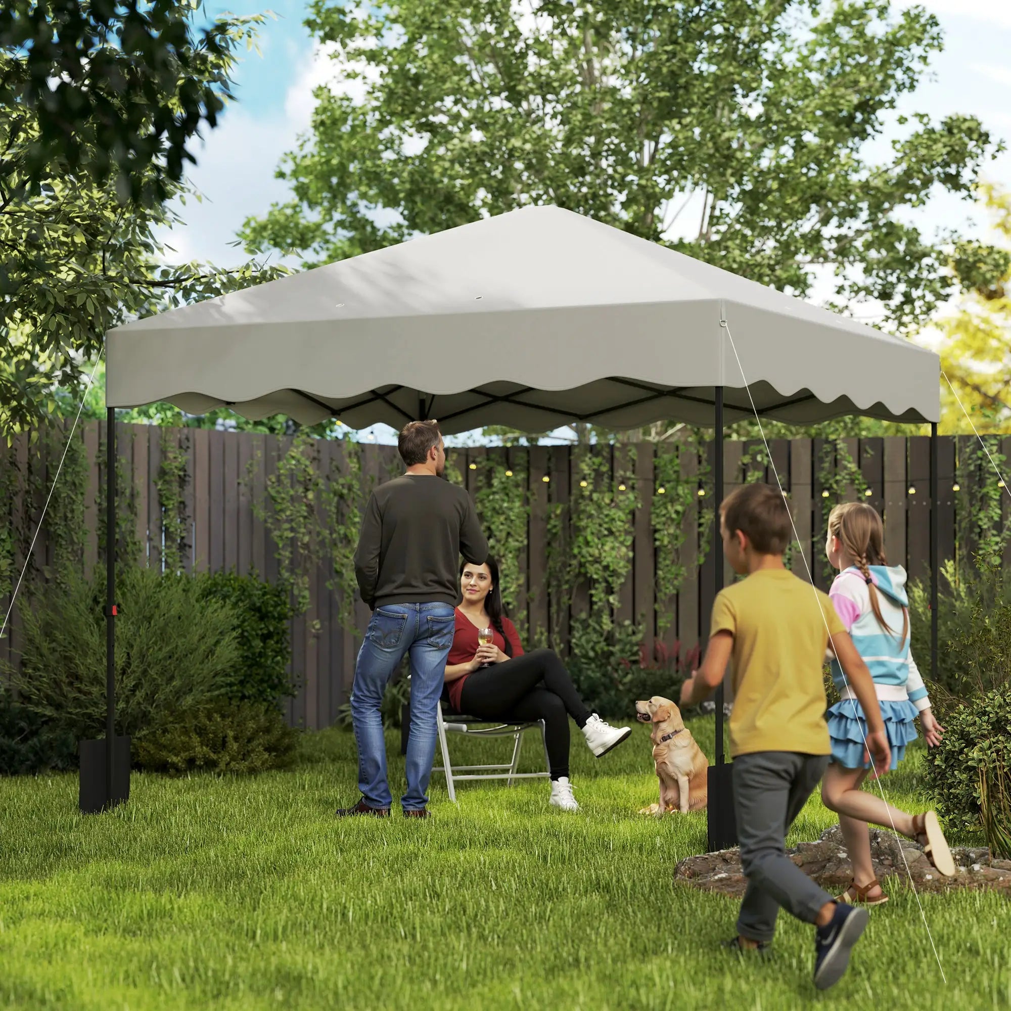 Nancy's Arões Partytent - Paviljoen - Roomwit - ± 300 x 300 x 290 cm