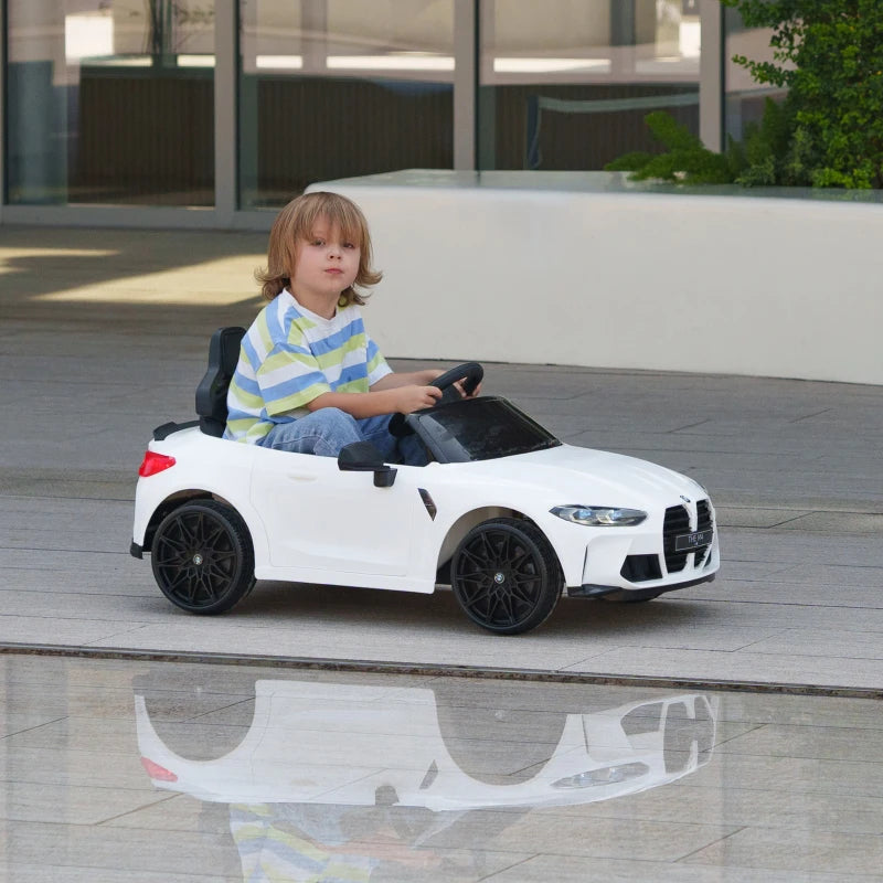 Nancy's Sem Electric Kids Car - BMW - Children's Vehicle - Music / Light - White