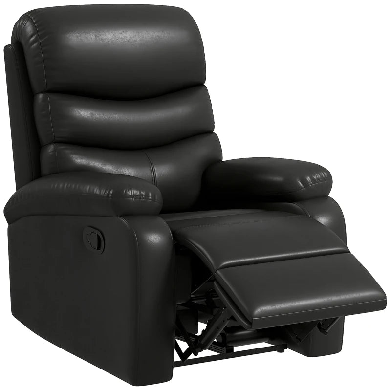 Nancy's Mamarrosa Relaxfauteuil - Relaxstoel - Ligstoel - Zwart - Kunstleer