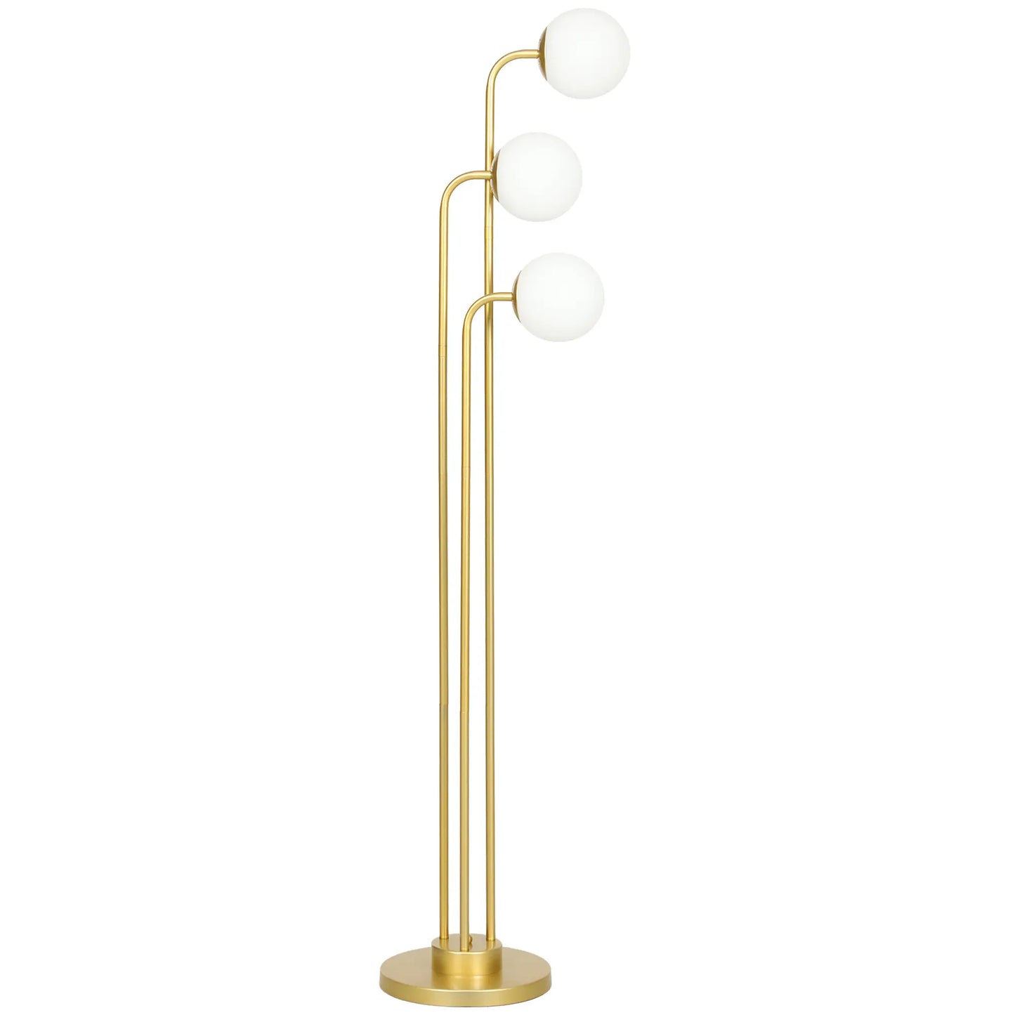 Nancy's Mosteiro Vloerlamp - Staande Lamp - Verlichting - Goud - Staal / Glas