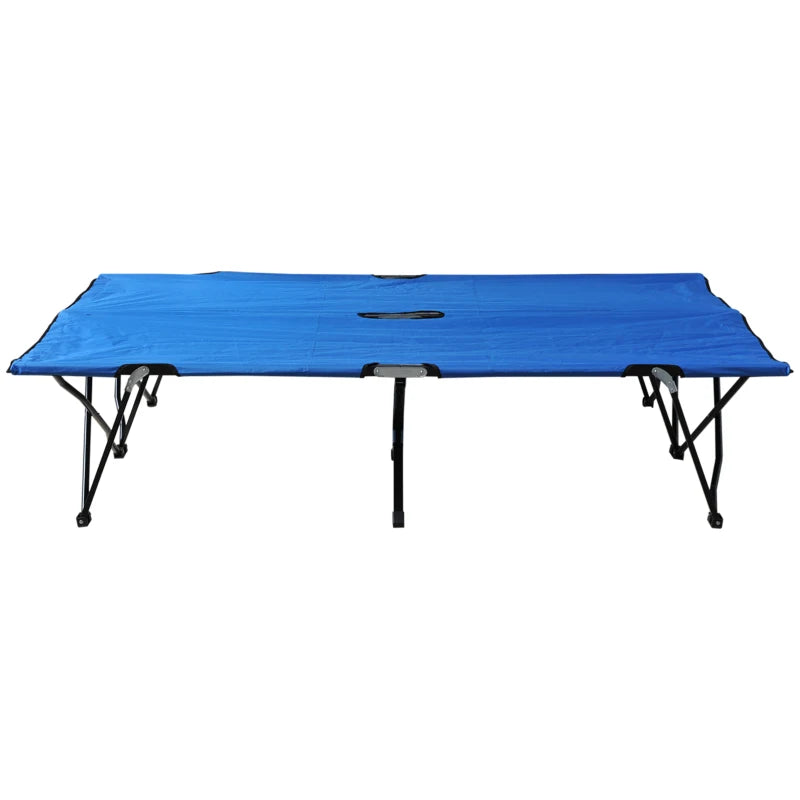 Lit de camping Nancy's Zarautz - Lit de camp - Civière - Bleu - ± 195 x 125 x 40 cm