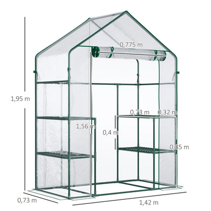 Nancy's Pamflower Tuinkas - Kweekkas - Plantenkas - ± 140 x 70 x 200 cm