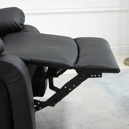 Nancy's Gondar Massagestoel - Relaxfauteuil - Relaxstoel - Verstelbare rugleuning - Draaibaar - Zwart - Kunstleer