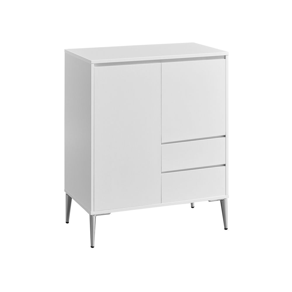 Nancy's Basiglio Commode - Dressoir - Sideboard - Opbergkast - Wit - 70 x 40 x 85 cm