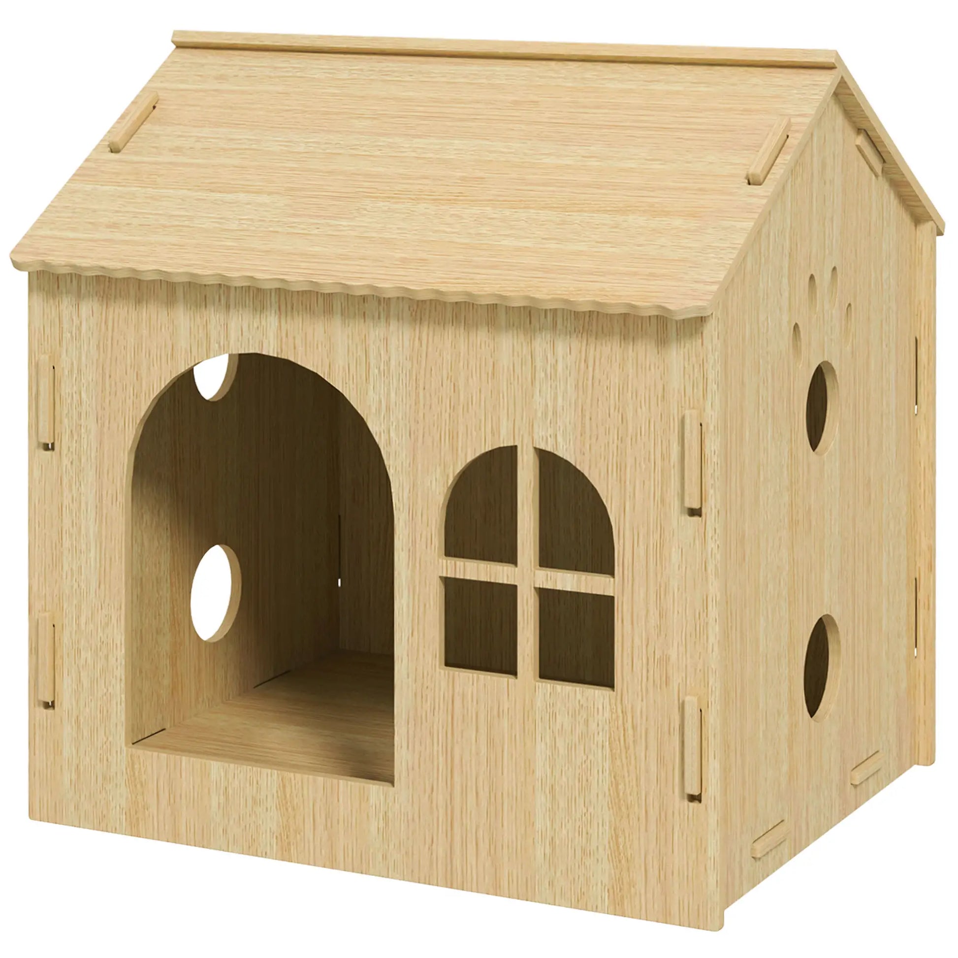 Nancy's Lagares Hondenhok - Hondenkennel - Hondenverblijf - Eiken - ± 50 x 40 x 50 cm