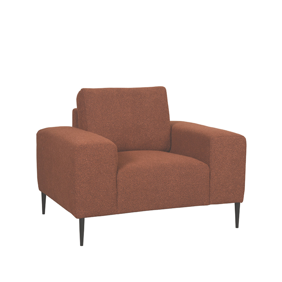 LABEL51 Ferraro 1-seater sofa Rust red 112x88x85 cm