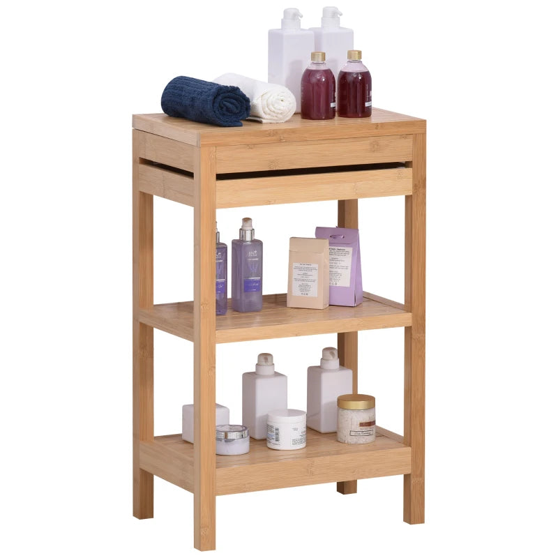 Nancy's Benetutti Bathroom shelf - Bathroom cabinet - Bamboo - ± 45 x 30 x 75 cm