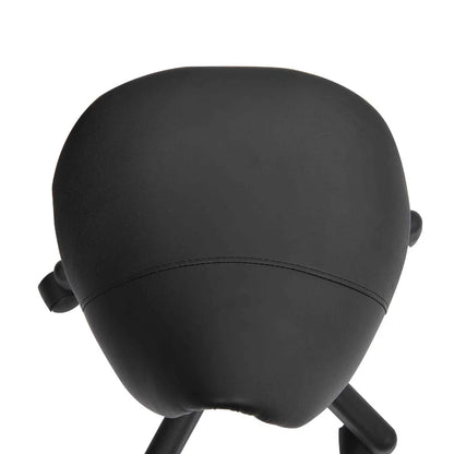 Nancy's Aurano Work Stool - Salon Stool - Swivel Stool - Ergonomic - Black - Faux Leather