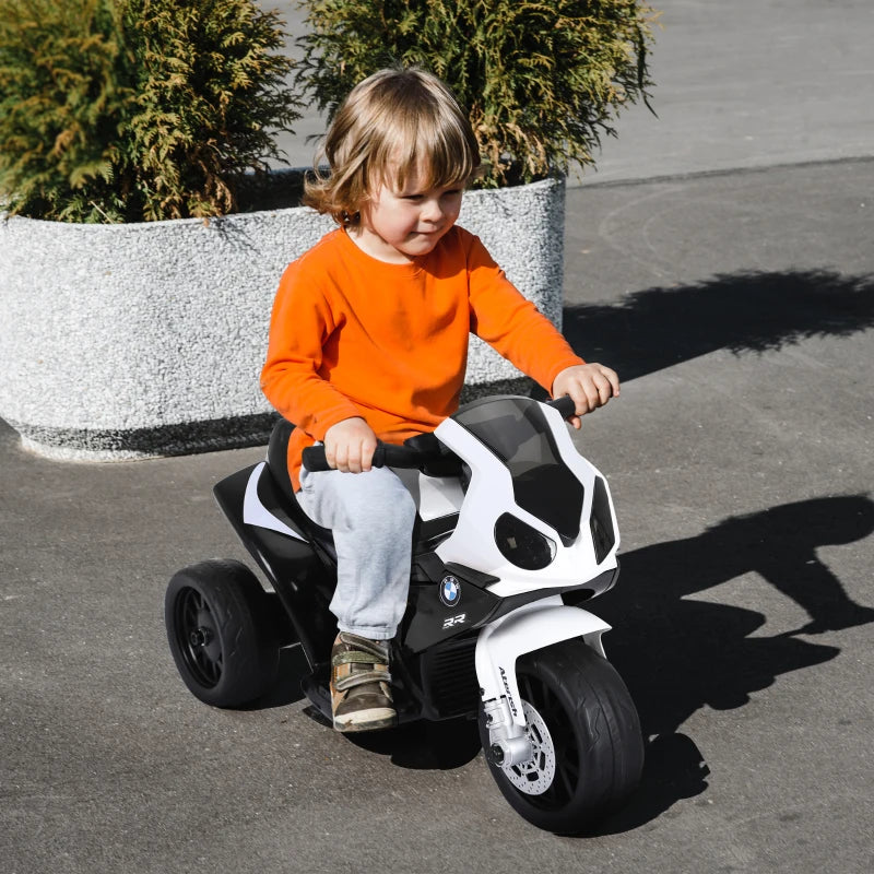 Nancy's Joeri Elektrische Kindermotor - Elektrische Driewieler - Kindervoertuig - Kinder BMW Motorfiets - Muziek / Licht -Zwart