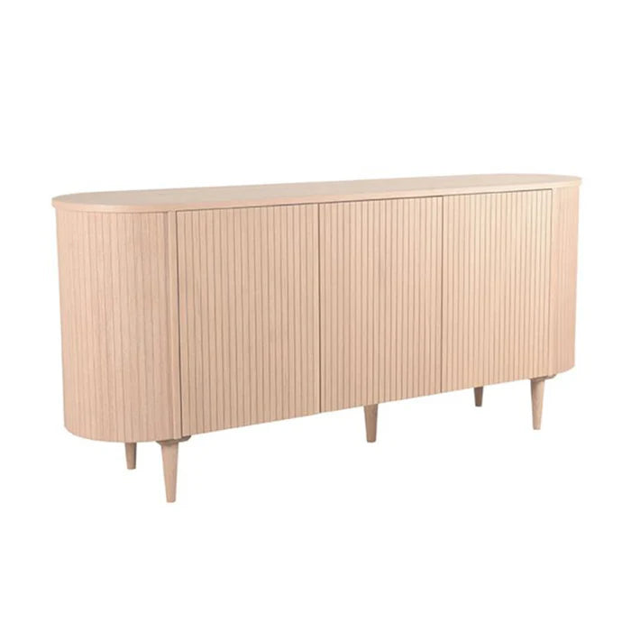 LABEL51 Buffet Oliva - Naturel - Chêne - ± 180 x 50 x 85 cm