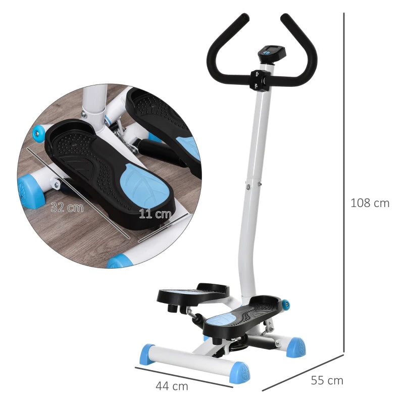 Nancy's Avio Stepper - Step Apparaat - Fitness Step - LCD-Monitor - Blauw / Zwart