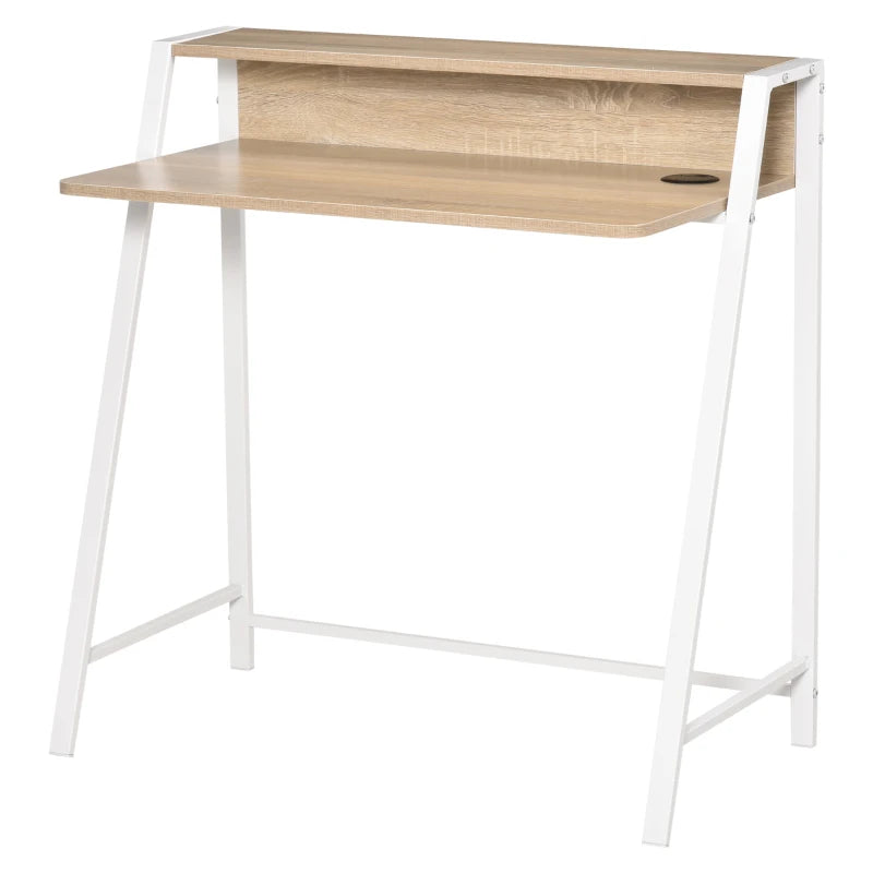 Nancy's Armeno Bureau - Computertafel - Laptoptafel - Wit / Eik - MDF / Staal - ± 85 x 45 x 85 cm (Copy)