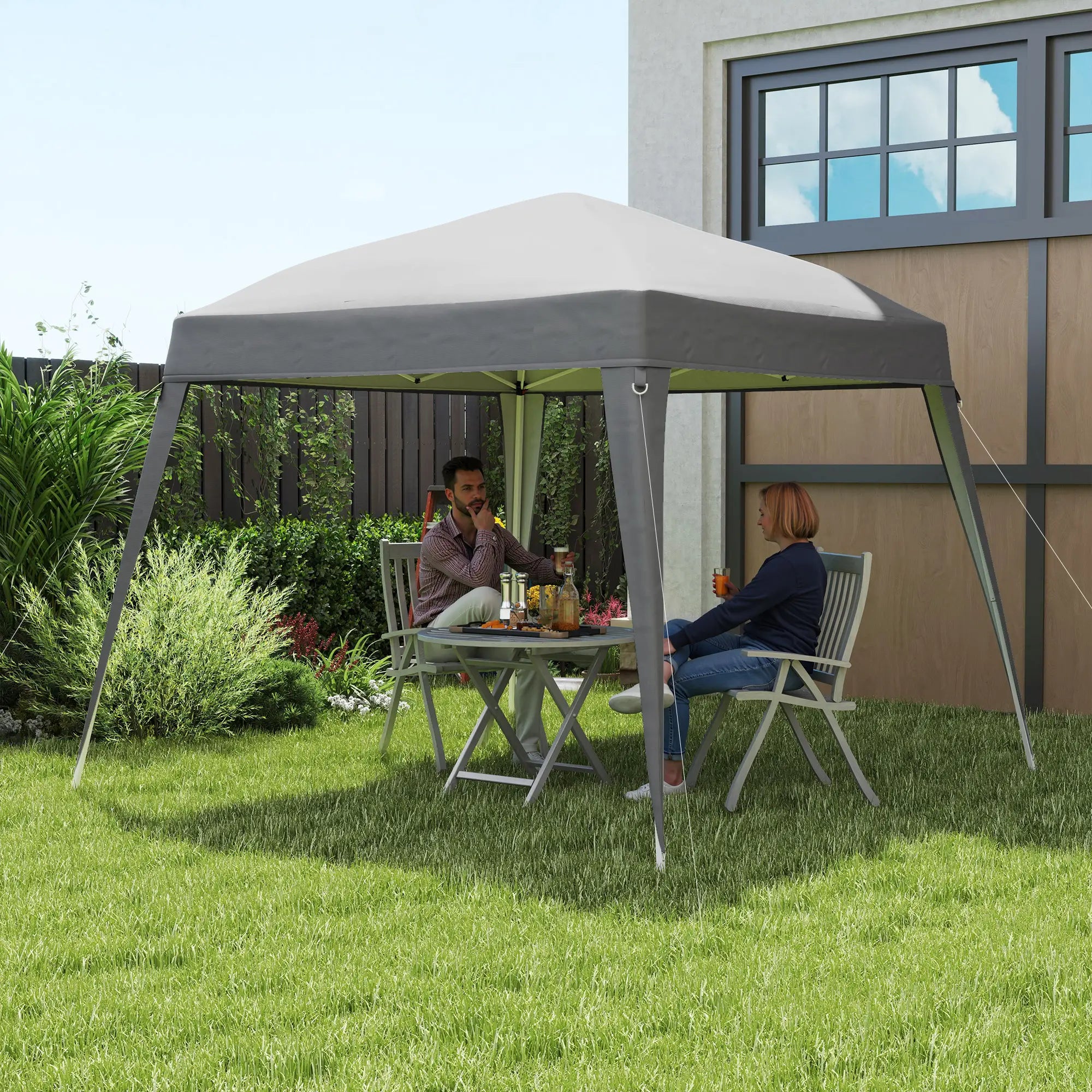 Nancy's Fontoura Partytent Overkapping - Paviljoendak - Grijs - ± 240 x 240 cm