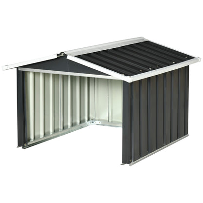 Nancy's Huddersfield Grasmaaier Garage - Robotmaaier Carport - Grijs - ± 80 x 90 cm