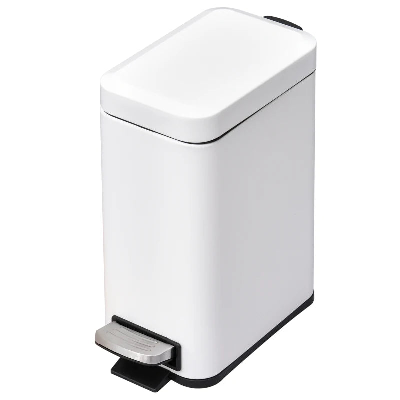 Nancy's Bisceglie Pedal Bin - Waste Bin - Waste Bin - White - Steel - 5L