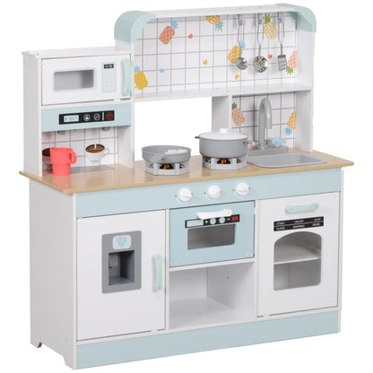 Nancy's Linda Kinderkeuken - Speelkeuken - Speelgoedkeuken - Met Licht en Geluid - Blauw / Wit 