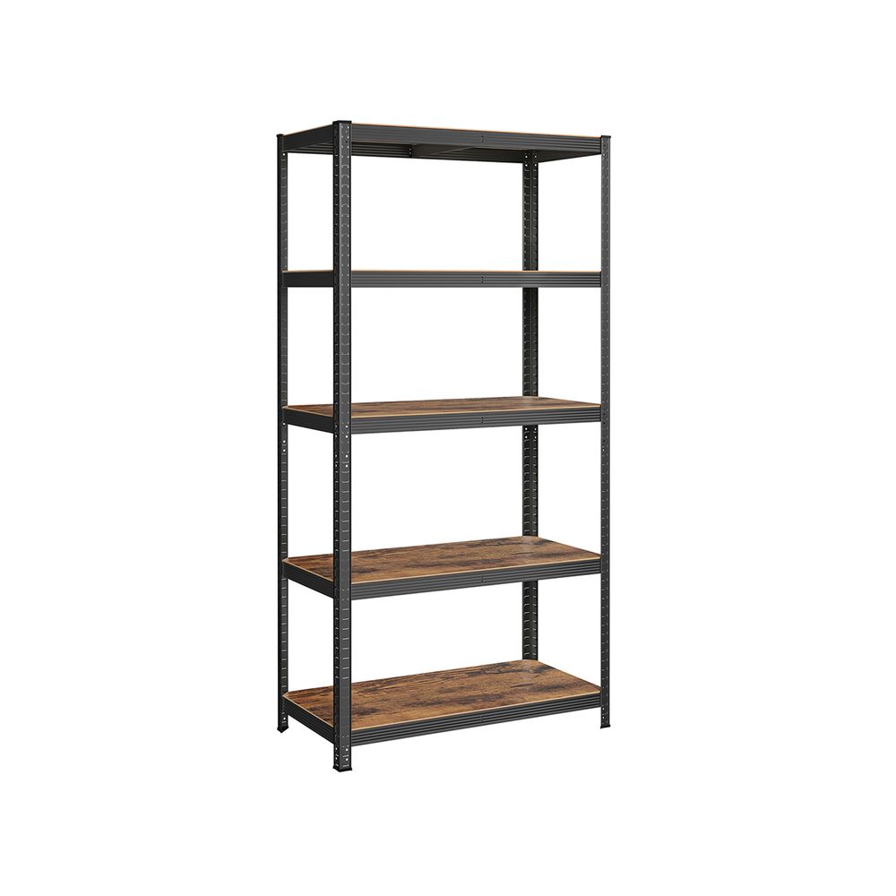 Nancy's Brescia Shelving Unit Extra Deep - Storage Cabinet - Shelving Rack - Brown - Steel - 120 x 60 x 200 cm