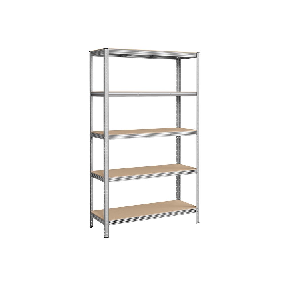 Nancy's Brescia Shelving Unit Extra Deep - Storage Cabinet - Shelving Rack - Silver - Steel - 120 x 60 x 200 cm