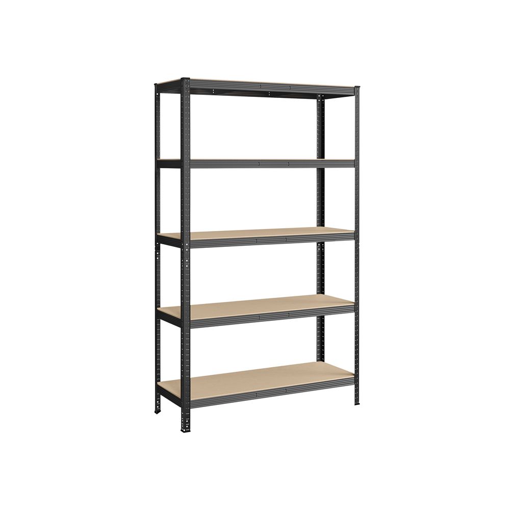 Nancy's Brescia Shelving Unit Extra Deep - Storage Cabinet - Shelving Rack - Grey - Steel - 120 x 60 x 200 cm