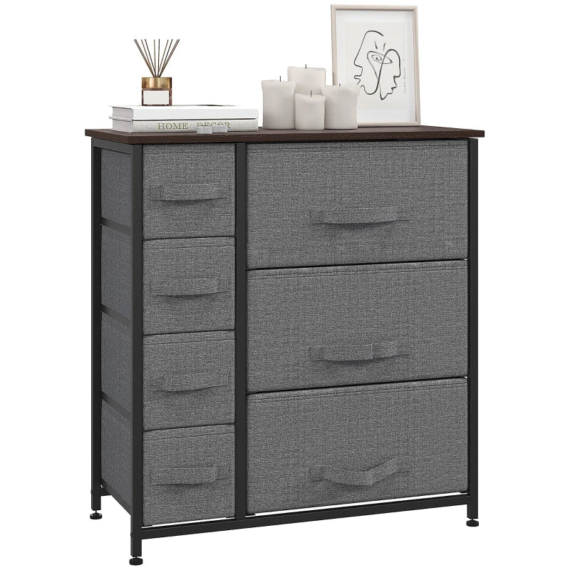 Nancy's Allano Chest of Drawers - Dresser - Sideboard - Storage Cabinet - Grey - ± 65 x 30 x 70 cm