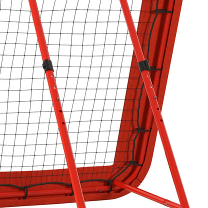 Nancy's Bozen Voetbaldoel - Voetbalgoal - Voetbalnet - Verstelbare Hoek - Rood - ± 130 x 120 x 108-120 cm