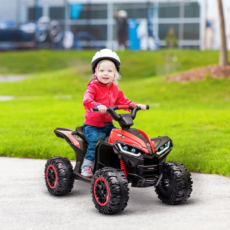 Nancy's Xavi Elektrische Quad voor Kinderen - Kinderquad - Kinderquadbike - Muziek / Licht - Rood / Zwart