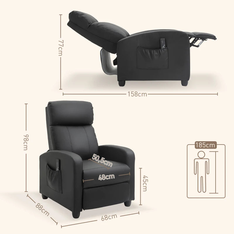 Nancy's Alvoco Massagestoel - Relaxstoel - Massage Fauteuil - Verstelbaar - Zwart